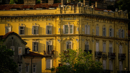 Exterior of a residence building in Rijeka, Croatia