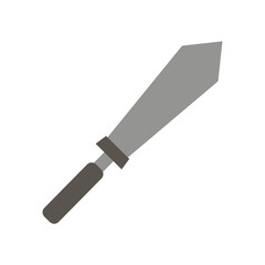 sword in flat style stylized, vector illustration