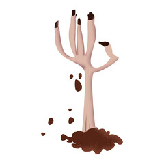 hand scary happy halloween