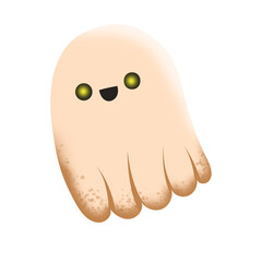 ghost happy halloween illustration