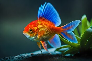 goldfish in aquarium