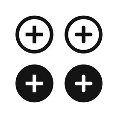 Fototapeta premium Plus icon vector. Add icon. Addition sign. Medical plus icon. Vector illustration