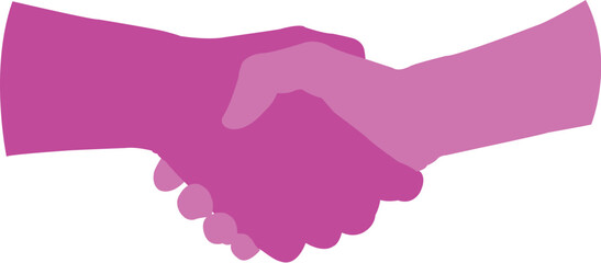 illustration of a pink and purple ribbon