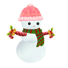 snowman with hat