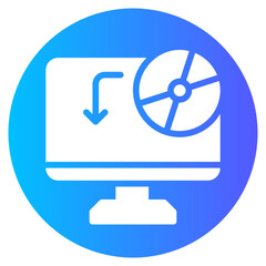disc gradient icon
