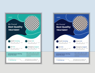 medical flyer corporate flyer poster flyer business flyer leaflet organic  modern flyer elegant flyer layout a4 flyer health care flyer hospital flyer gradient flyer  design flyer print design