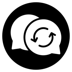 chat glyph icon