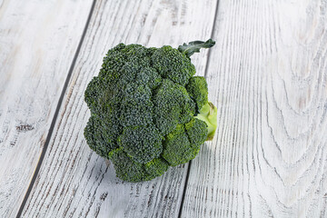 Raw ripe green broccoli cabbage