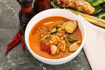 Thai traditional Tom Yum with chicken