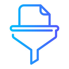 filtering gradient icon