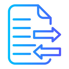 Fototapeta premium transfer gradient icon