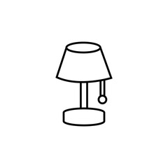 icon design lamp and table simple home furniture Web design, mobile app.