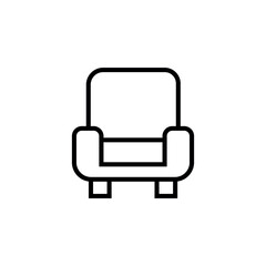sofa seating icon Web design, mobile app.
