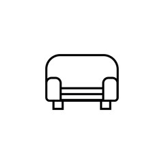 sofa seating icon Web design, mobile app.