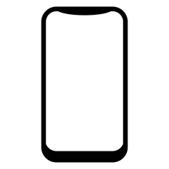 mobile phone icon vector logo illustration in flat style