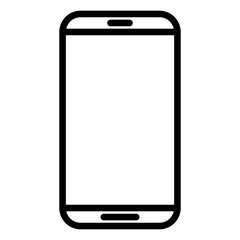 mobile phone icon vector logo illustration in flat style