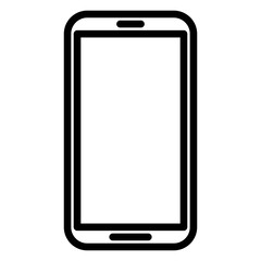 mobile phone icon vector logo illustration in flat style