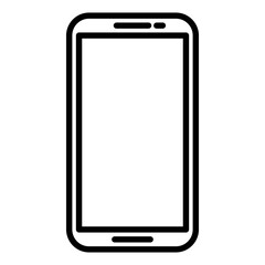 mobile phone icon vector logo illustration in flat style