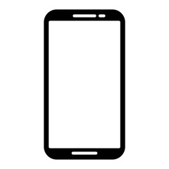 mobile phone icon vector logo illustration in flat style