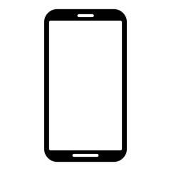 mobile phone icon vector logo illustration in flat style