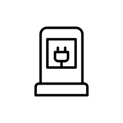 Electric Vehicle Charging Station Icon