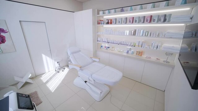 Room with equipment in dermatology clinic