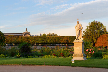 Tuileries garden in  the 1st arrondissement of Paris city
