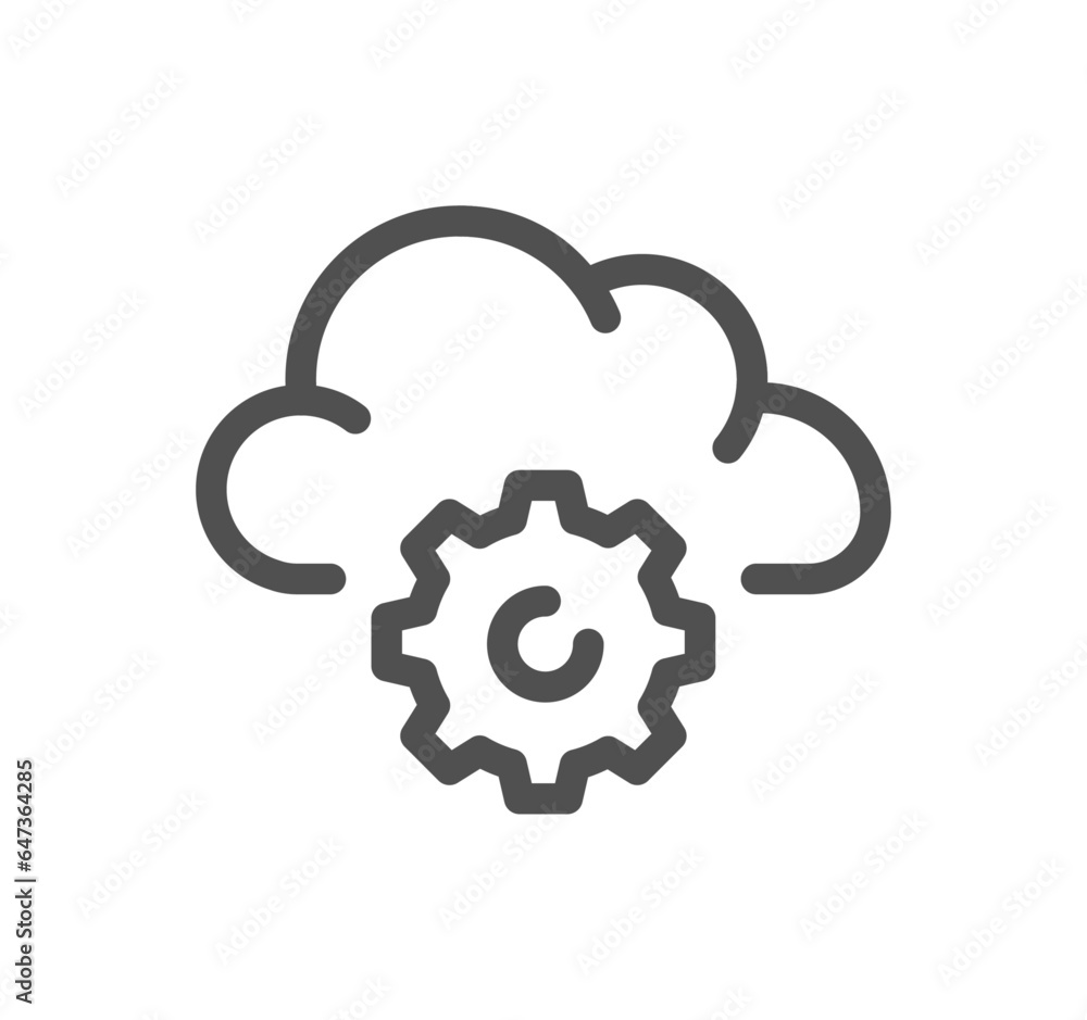Poster data exchange related icon outline and linear vector.