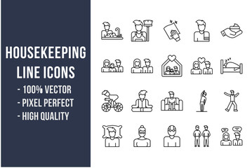 Housekeeping Line Icons
