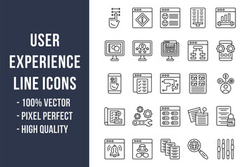 User Experience Line Icons