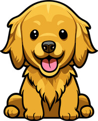 Obraz premium Cute Cartoon Dog