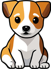 Obraz premium Cute Cartoon Dog 