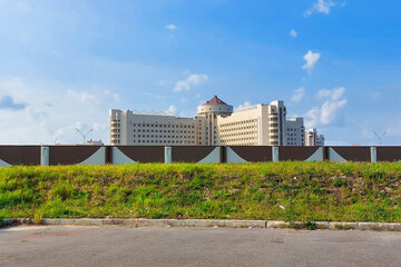 St. Petersburg city, Kolpino, Russia - September 12, 2023. View of Kristy (Crosses) prison,...
