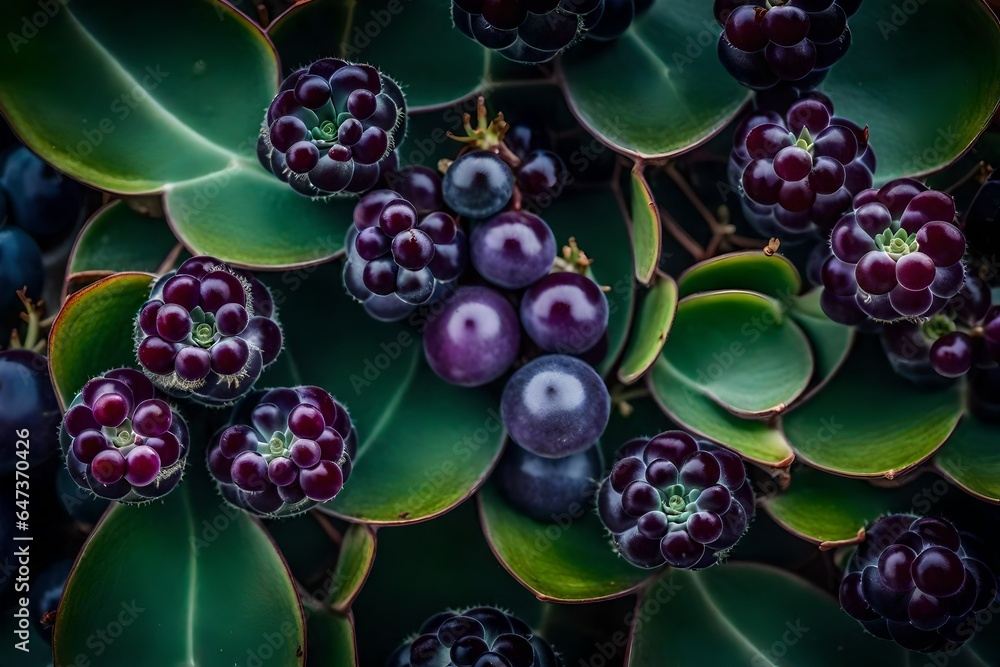 Poster a tantalizing image of a succulent and sweet grape - ia generative