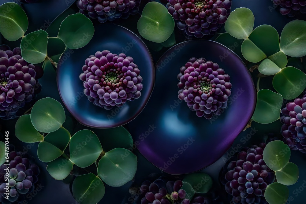 Poster a tantalizing image of a succulent and sweet grape - ia generative