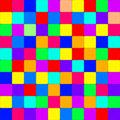 Delicate multicolored  square dots  seamless pattern. Soft abstract geometric pattern.