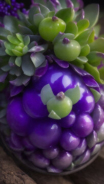 a tantalizing image of a succulent and sweet grape - IA Generative