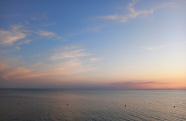 Obraz premium Sunset over the sea