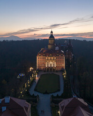 Zamek Walbrzych © sopthedrone