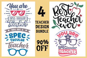 teacher svg design bundle