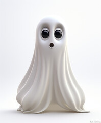 cute 3D ghost, Halloween