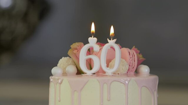 60th Birthday Cake with decoration