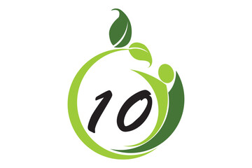 green apple with leaf