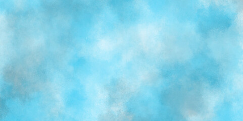 Abstract cloudy Hand painted blue sky and clouds, blurry cloudscape covered Hand painted watercolor sky and clouds, Watercolor stain with hand paint for design.