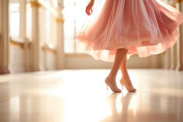 Tiny Dancer's Pink Tutu in Bright Ballet Studio