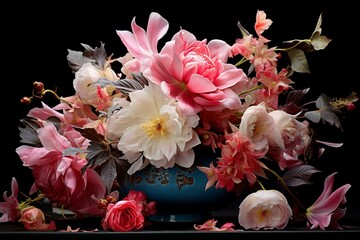 beautiful floral arrangements. Generative AI