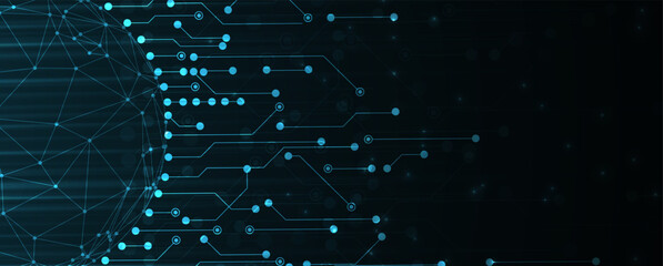Technology abstract futuristic background for internet business. Big data concept.