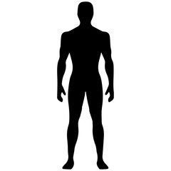 man standing figure silhouette illustration