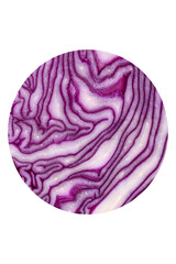 Fototapeta premium Fresh beautiful red cabbage with textured leaves on a dark concrete background