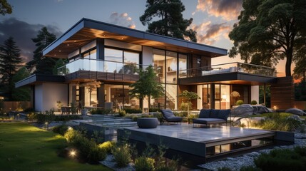 Concept new house housing real estate purchase lease sale investment